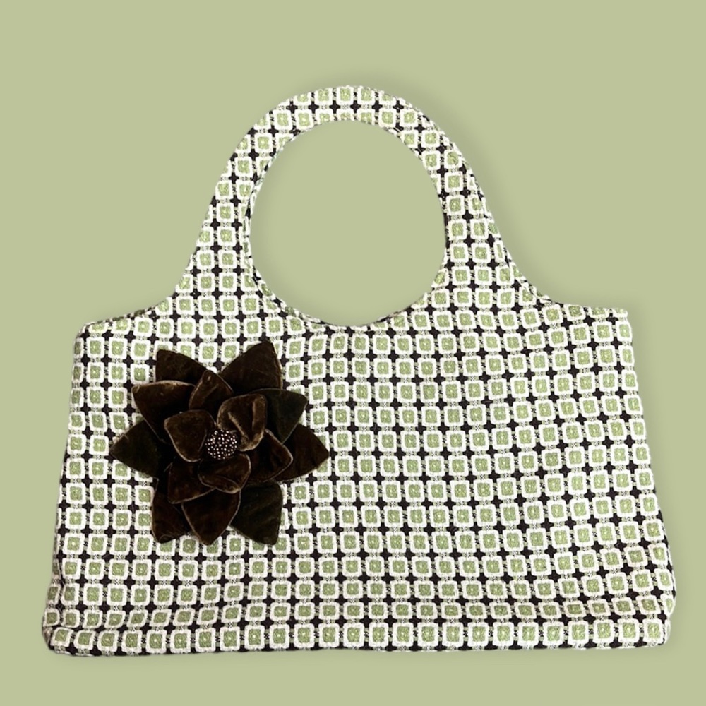 Last chance…Shiraleah Purse Fabric Shoulder Bag Handbag Geometric Tweed